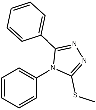 4H-1,2,4-Triazole, 3-(methylthio)-4,5-diphenyl- 구조식 이미지