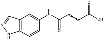 3-[(1H-indazol-5-yl)carbamoyl]prop-2-enoic acid Structure