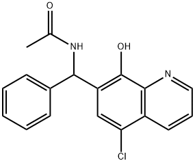 N-[(5-Chloro-8-hydroxyquinolin-7-yl)(phenyl)methyl]acetamide Structure