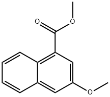 1-Naphthalenecarboxylic acid, 3-methoxy-, methyl ester Structure