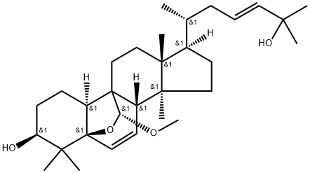 (19R)-5β,19-Epoxy-19-methoxycucurbita-6,23-diene-3β,25-diol Structure