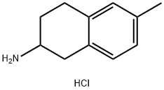 6-methyl-1,2,3,4-tetrahydronaphthalen-2-amine hydrochloride Structure