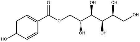 D-Glucitol, 6-(4-hydroxybenzoate) 구조식 이미지