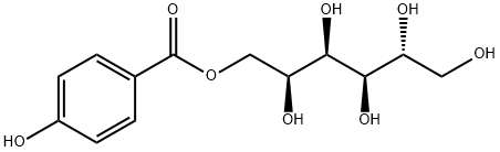 D-Glucitol, 1-(4-hydroxybenzoate) Structure