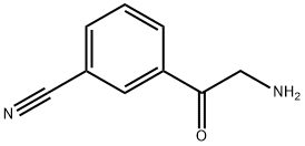 Benzonitrile, 3-(2-aminoacetyl)- Structure