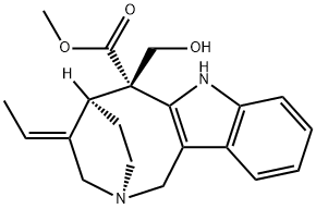 (5S)-4-[(E)-Ethylidene]-1,3,4,5,6,7-hexahydro-6-hydroxymethyl-2α,5-ethano-2H-azocino[4,3-b]indole-6β-carboxylic acid methyl ester Structure