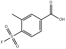 Benzoic acid, 4-(fluorosulfonyl)-3-methyl- 구조식 이미지