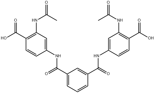 4-{3-[(4-carboxy-3-acetamidophenyl)carbamoyl]be
nzamido}-2-acetamidobenzoic acid Structure