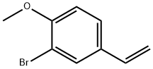 Benzene, 2-bromo-4-ethenyl-1-methoxy- Structure