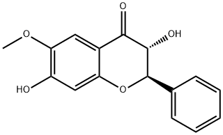 4H-1-Benzopyran-4-one, 2,3-dihydro-3,7-dihydroxy-6-methoxy-2-phenyl-, (2R,3R)- Structure