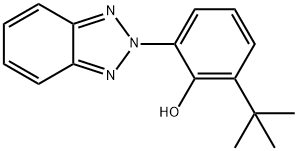 Phenol, 2-(2H-benzotriazol-2-yl)-6-(1,1-dimethylethyl)- Structure