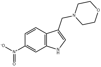 1H-Indole, 3-(4-morpholinylmethyl)-6-nitro- Structure