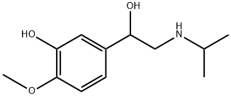 Benzenemethanol, 3-hydroxy-4-methoxy-α-[[(1-methylethyl)amino]methyl]- Structure