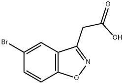 1,2-Benzisoxazole-3-acetic acid, 5-bromo- Structure