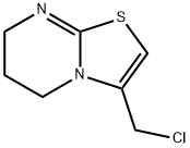 5H-Thiazolo[3,2-a]pyrimidine, 3-(chloromethyl)-6,7-dihydro-, hydrochloride (1:1) Structure