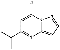 7-chloro-5-isopropylpyrazolo[1,5-a]pyrimidine Structure