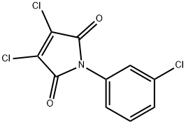 1H-Pyrrole-2,5-dione, 3,4-dichloro-1-(3-chlorophenyl)- Structure