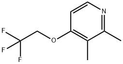 Pyridine, 2,3-dimethyl-4-(2,2,2-trifluoroethoxy)- Structure