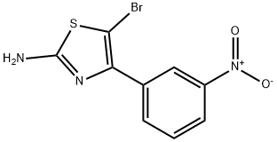 2-Thiazolamine, 5-bromo-4-(3-nitrophenyl)- Structure