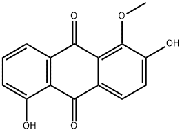 2,5-dihydroxy-1-methoxy-anthraquinone Structure