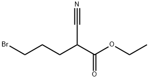 Pentanoic acid, 5-bromo-2-cyano-, ethyl ester Structure