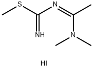 Carbamimidothioic acid, [1-(dimethylamino)ethylidene]-, methyl ester, monohydriodide (9CI) Structure