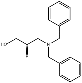 (R)-3-(dibenzylamino)-2-fluoropropan-1-ol Structure