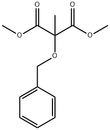 Propanedioic acid, 2-methyl-2-(phenylmethoxy)-, 1,3-dimethyl ester Structure