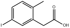 Benzeneacetic acid, 5-iodo-2-methyl- Structure