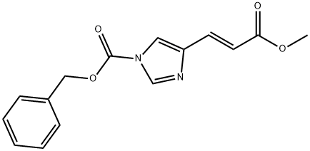 4(5)-[2-(methoxycarbonyl)ethenyl]-N-carbobenzoxyimidazole 구조식 이미지