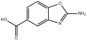 5-Benzoxazolecarboxylic acid, 2-amino- 구조식 이미지