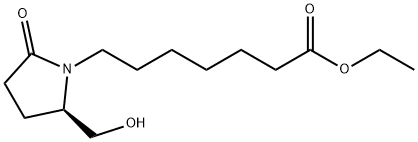 ethyl 7-[(2R)-2-(hydroxymethyl)-5-oxo-1-pyrrolidinyl]heptanoate Structure