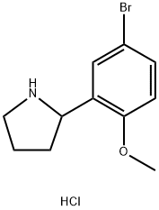 2-(5-BROMO-2-METHOXYPHENYL)PYRROLIDINE HYDROCHLORIDE Structure