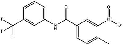 Benzamide, 4-methyl-3-nitro-N-[3-(trifluoromethyl)phenyl]- 구조식 이미지
