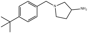 3-Pyrrolidinamine, 1-[[4-(1,1-dimethylethyl)phenyl]methyl]- Structure