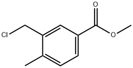 Benzoic acid, 3-(chloromethyl)-4-methyl-, methyl ester Structure