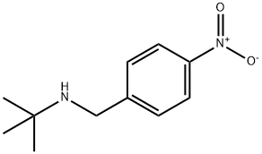 Benzenemethanamine, N-(1,1-dimethylethyl)-4-nitro- Structure