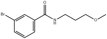 Benzamide, 3-bromo-N-(3-methoxypropyl)- Structure