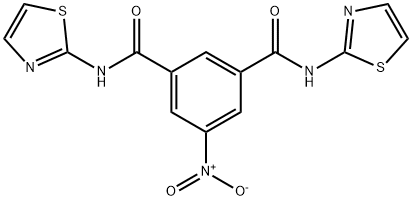 5-nitro-1-N,3-N-bis(1,3-thiazol-2-yl)benzene-1,3-dicarboxamide Structure