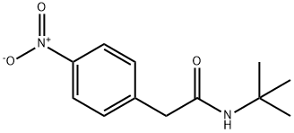 Benzeneacetamide, N-(1,1-dimethylethyl)-4-nitro- Structure