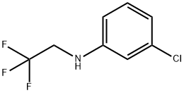 Benzenamine, 3-chloro-N-(2,2,2-trifluoroethyl)- 구조식 이미지