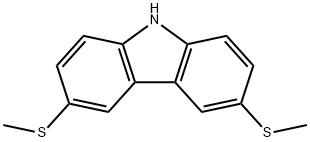9H-Carbazole, 3,6-bis(methylthio)- Structure