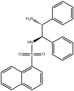 1-Naphthalenesulfonamide, N-[(1R,2R)-2-amino-1,2-diphenylethyl]- Structure