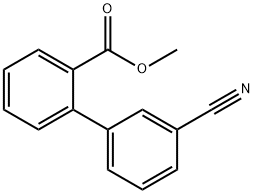 Methyl 2-(3-cyanophenyl)benzoate Structure