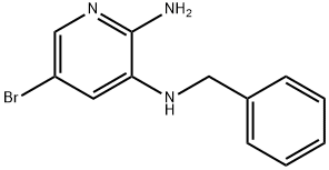 2,3-Pyridinediamine, 5-bromo-N3-(phenylmethyl)- Structure