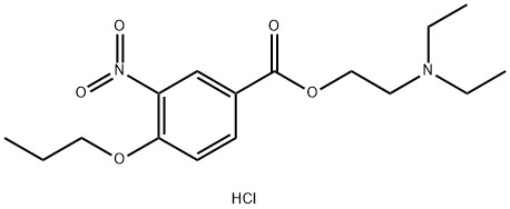 2-(Diethylamino)ethyl 3-Nitro-4-propoxybenzoate Hydrochloride Structure