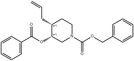 Cis-benzyl 4-allyl-3-(benzoyloxy)piperidine-1-carboxylate(WX191812) Structure