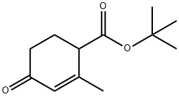 2-Cyclohexene-1-carboxylic acid, 2-methyl-4-oxo-, 1,1-dimethylethyl ester 구조식 이미지