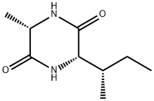 2,5-Piperazinedione, 3-methyl-6-[(1S)-1-methylpropyl]-, (3S,6S)- Structure