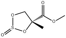 1,3,2-Dioxathiolane-4-carboxylic acid, 4-methyl-, methyl ester, 2-oxide, (4R)- Structure